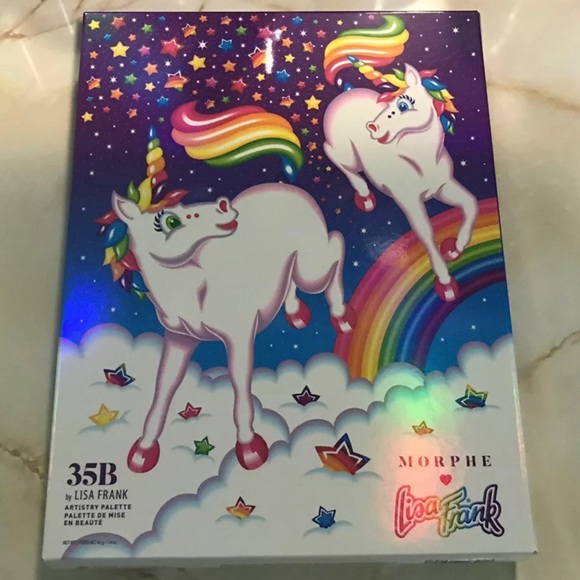 Morphe x Lisa Frank ~ `PRANCING UNI’S' 35B by Lisa Frank Eyeshadow Palette ~ NIB - Picture 9 of 12